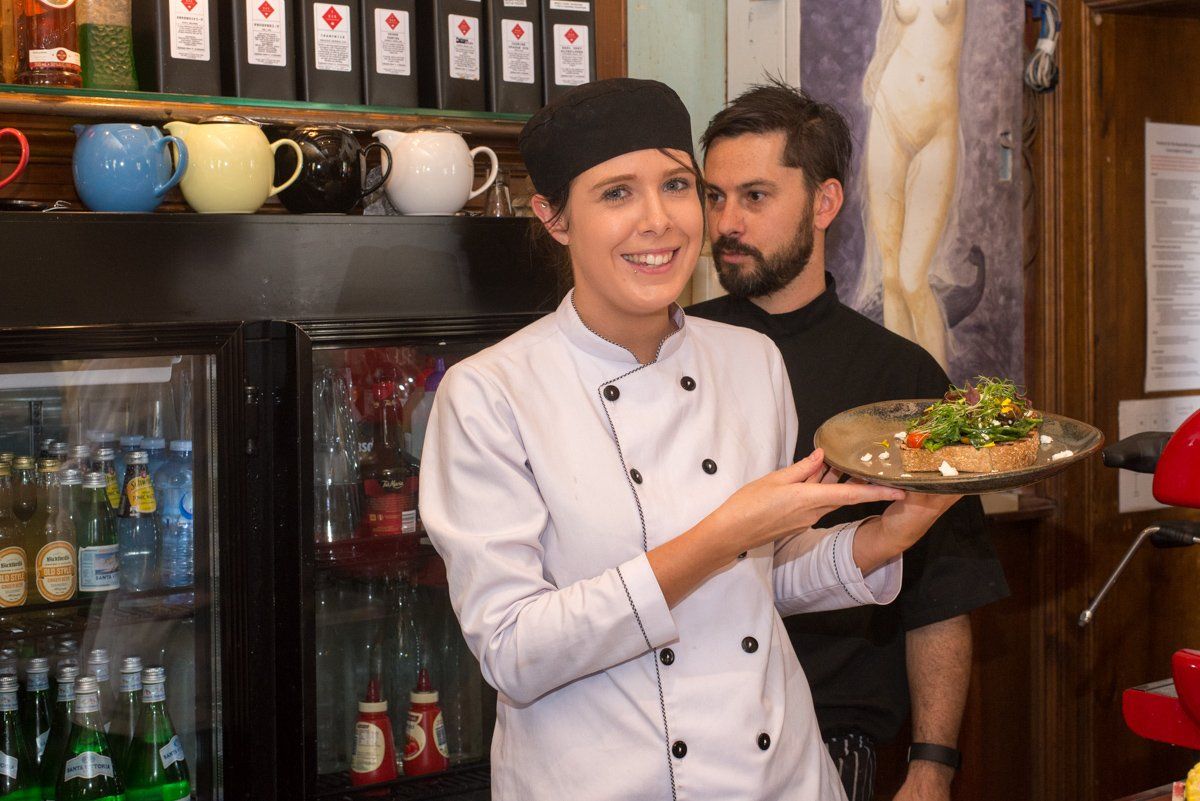 Two chefs in the image